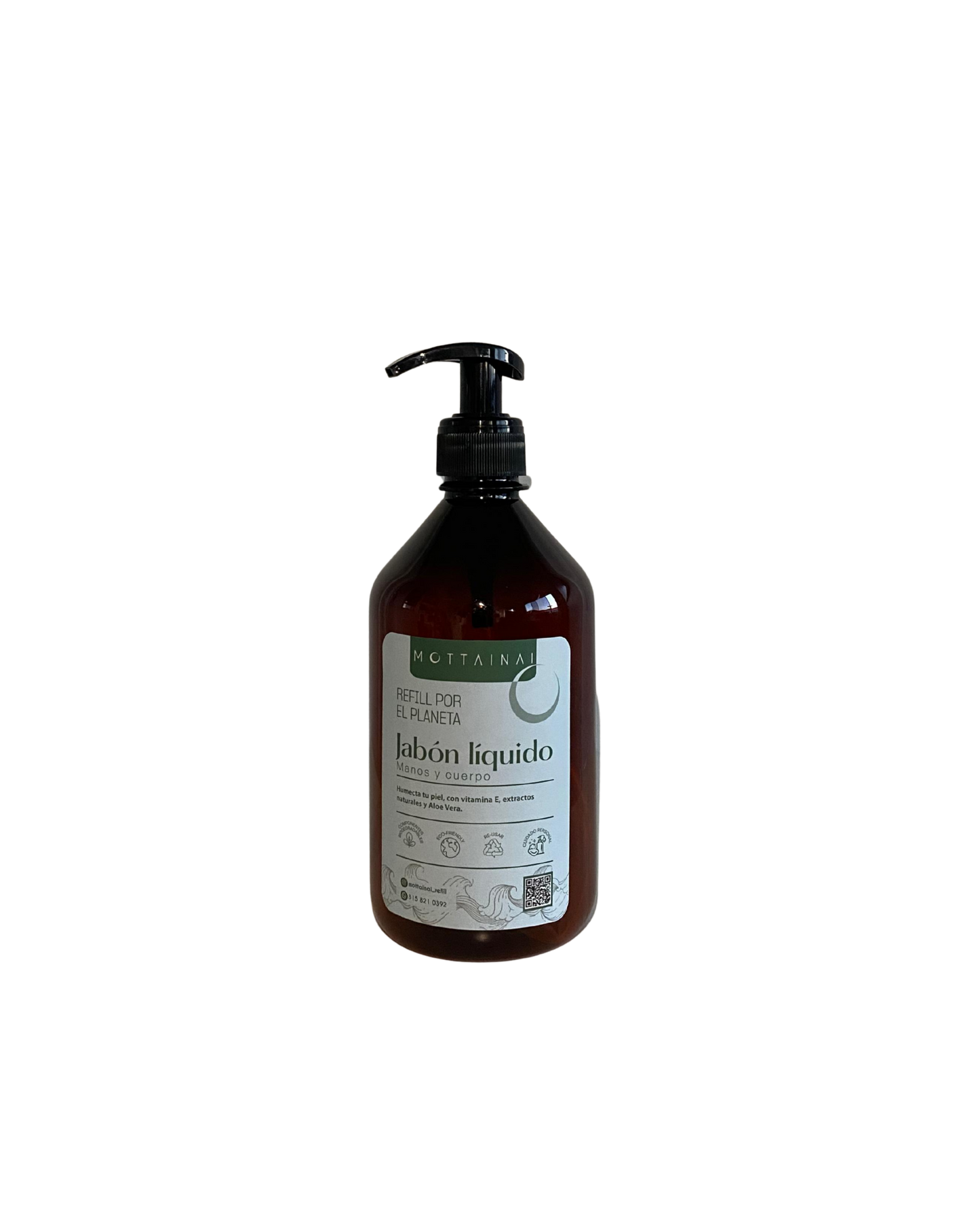Envase de Vidrio 500 ml Ámbar